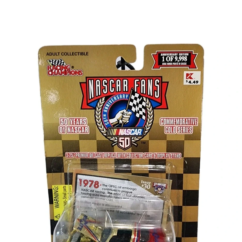 Racing Champions 1998 Gold 50th Anniversary Nascar  78 LTD ED Issue #30 NIP